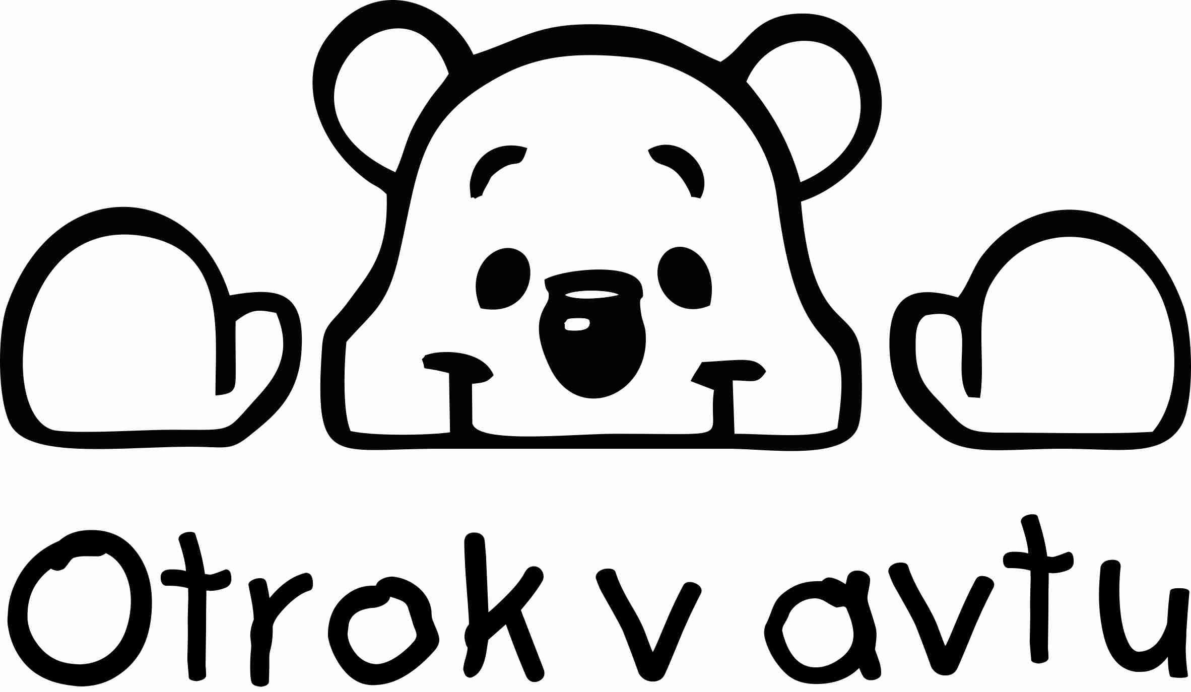 Nalepka za avto - medvedek Pu