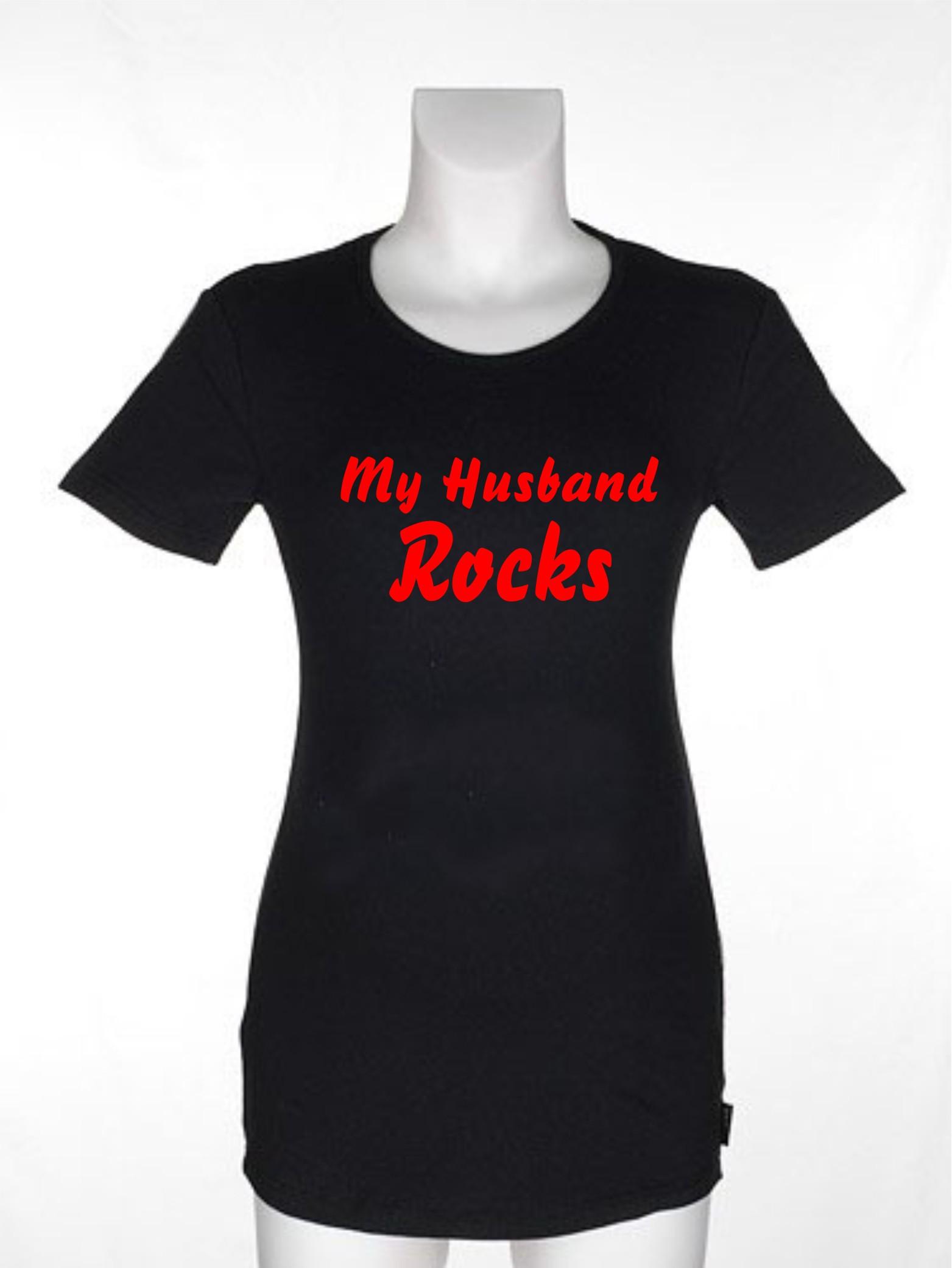 Majica za nosečnice - My husband rocks