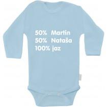 Otroški body - 50% mami 50% oči =jaz