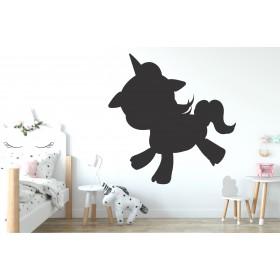 Piši briši nalepka za kredo - samorog