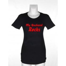 Majica za nosečnice - My husband rocks