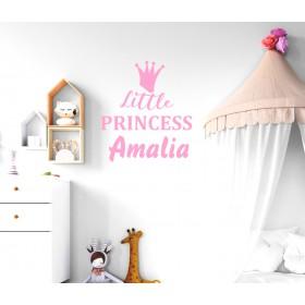 Stenska nalepka z imenom - little princess