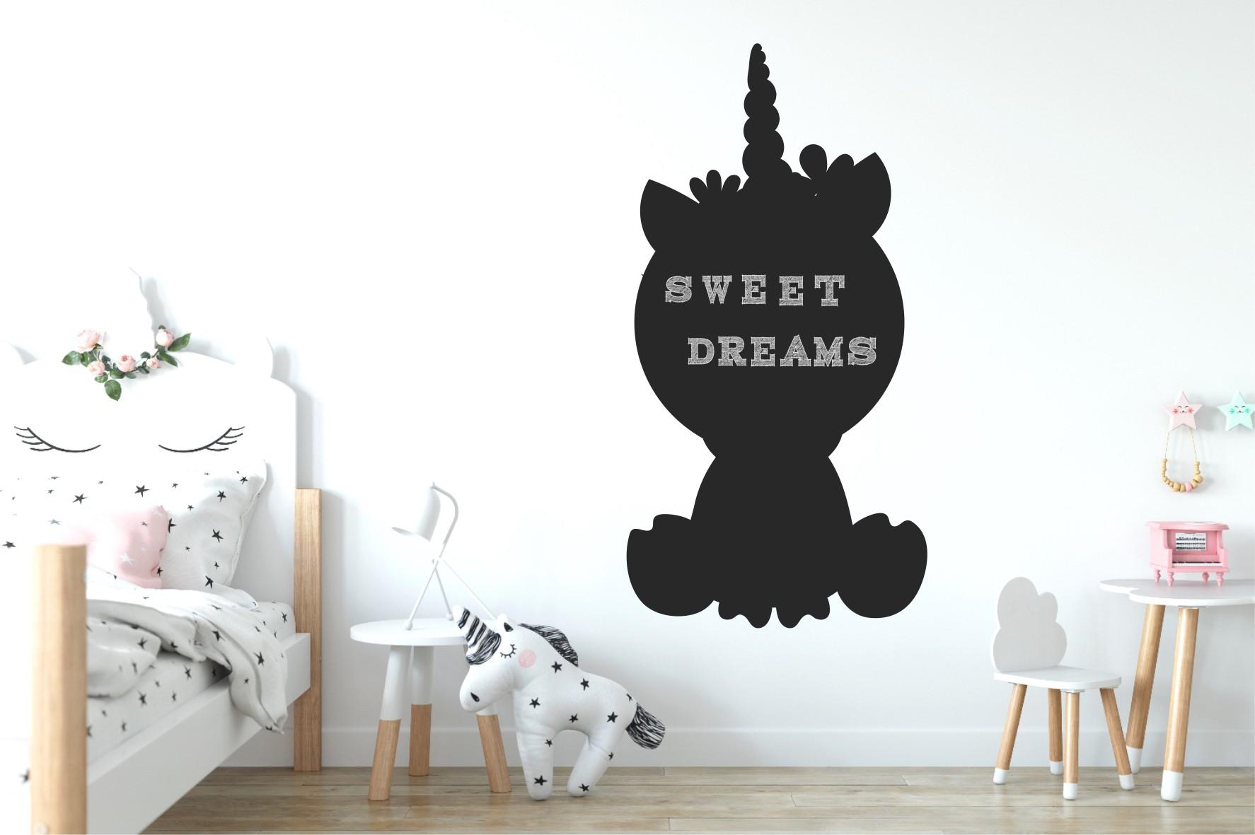 Chalkboard sticker - unicorn 2