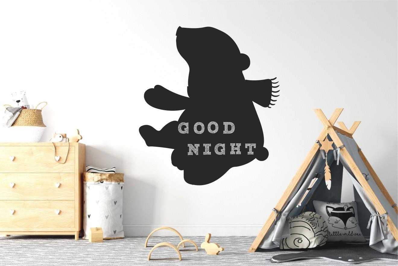 Chalkboard sticker - bear