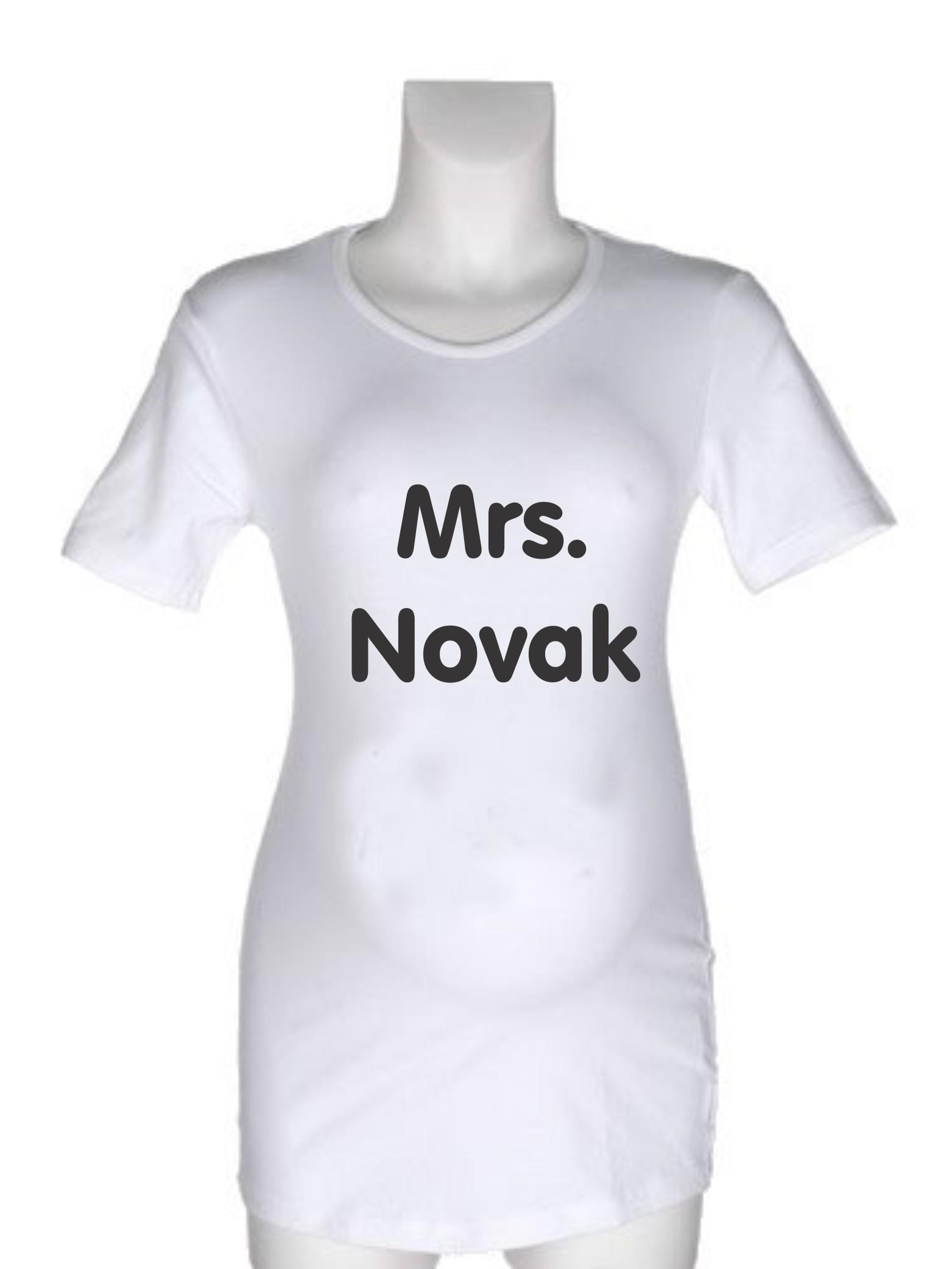 Personalizirana majica za nosečnice z napisom