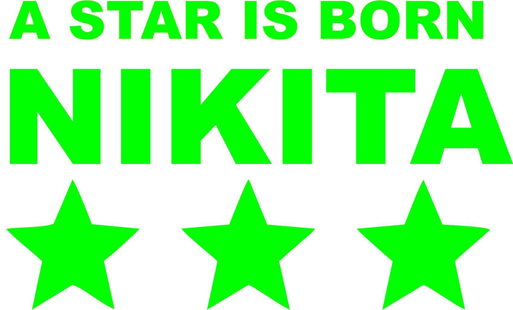 otroška stenska nalepka - Zvezda je rojena!