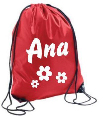 Sport bag with name
