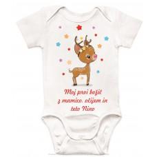 Otroški body- moj prvi, drugi, tretji... božič z mamico, očkom, sestrico /bratcem / teto /babico /dedkom...