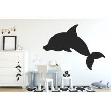 Chalkboard sticker - dolphin