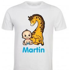 Otroška majica - baby z zirafko