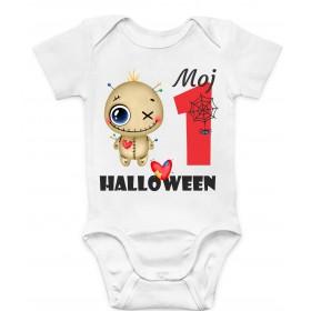 Otroški bodi 1, 2, 3 halloween pajacek