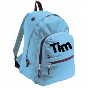 Backpack for school light blue