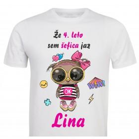 Otroška majica sovica šefica