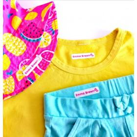 Name labels for clothes - iron on labels, 30 psc