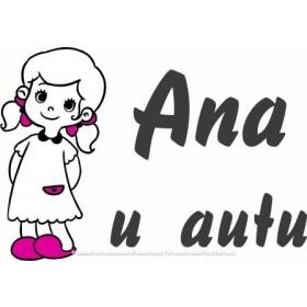 Avto naljepnica happy girl